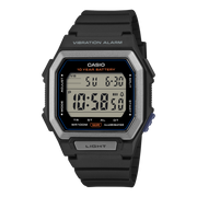 Casio W-738 W-738H-1AVEF - cassa e cinturino in resina nera - quadrante digitale